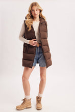 Load image into Gallery viewer, Hooded Zipper Down Vest