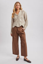 Load image into Gallery viewer, Button Down Crochet Knit Cardigan