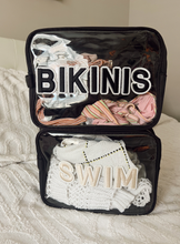 Load image into Gallery viewer, Swim Clear XL - Black w Beige Rolled Patches