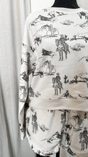 Load image into Gallery viewer, Western Sweatshort/Sweatshirt Matching Set