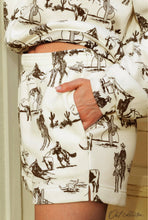 Load image into Gallery viewer, Western Sweatshort/Sweatshirt Matching Set