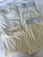 Load image into Gallery viewer, PRE-ORDER πΊπΈ White American Flag Pajama Pattern SHORTS