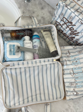 Load image into Gallery viewer, Western Blues Striped - Clear Coat Toiletry Case