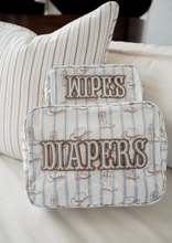 Load image into Gallery viewer, Diapers XL - Western Blues Clear Coat Bag