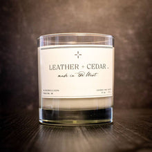 Load image into Gallery viewer, Leather + Cedar Candle 8 oz.