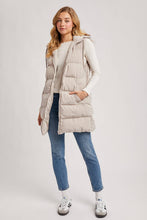 Load image into Gallery viewer, Hooded Zipper Down Vest