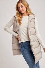 Load image into Gallery viewer, Hooded Zipper Down Vest