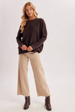 Load image into Gallery viewer, CENTER SEAM OVERSIZED KNIT SWEATER