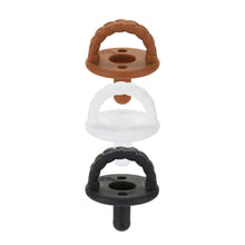 Load image into Gallery viewer, Sweetie Soother™ Silicone Pacifier Set of 3 Coffee & Cream