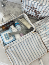 Load image into Gallery viewer, Western Blues Striped - Clear Coat Toiletry Case