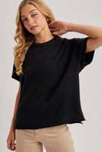 Load image into Gallery viewer, CREW NECK KNIT T-SHIRT