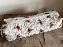 Load image into Gallery viewer, Casey Cowgirl Patchwork Linen Quilted Hot Tools Bag