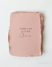 Load image into Gallery viewer, "Forever + Ever. Amen" Religious Wedding Greeting Card