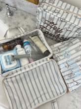 Load image into Gallery viewer, Western Blues Striped - Clear Coat Toiletry Case
