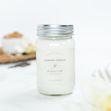 Load image into Gallery viewer, Almond Vanilla - Soy Wax Mason Jar Candle