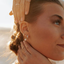 Load image into Gallery viewer, Brown & White Checkered Hoops