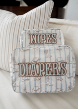 Load image into Gallery viewer, Wipes Pouch - Western Blues Clear Coat Bag