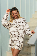 Load image into Gallery viewer, Western Sweatshort/Sweatshirt Matching Set