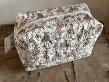 Load image into Gallery viewer, Birdie Cowgirl Neutral Quilted Makeup Bag