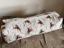 Load image into Gallery viewer, Casey Cowgirl Patchwork Linen Quilted Hot Tools Bag