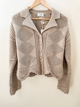 Load image into Gallery viewer, Button Down Crochet Knit Cardigan