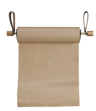 Load image into Gallery viewer, Wood Wall Mounted Paper Dispenser w/ Straps & Paper Roll