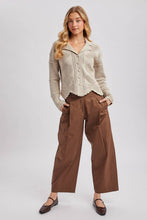 Load image into Gallery viewer, Button Down Crochet Knit Cardigan