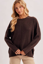 Load image into Gallery viewer, CENTER SEAM OVERSIZED KNIT SWEATER