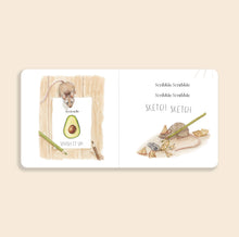 Load image into Gallery viewer, Scribble Scrabble: A Board Book of First Words