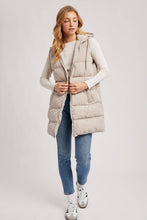 Load image into Gallery viewer, Hooded Zipper Down Vest