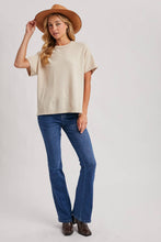 Load image into Gallery viewer, CREW NECK KNIT T-SHIRT