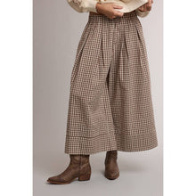 Load image into Gallery viewer, Gingham Wide Leg Pants