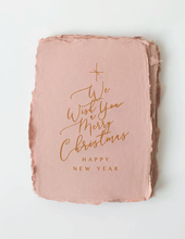 Load image into Gallery viewer, "Wish You A Merry Christmas" Tree Mauve Greeting Card