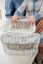 Load image into Gallery viewer, Diapers XL - Western Blues Clear Coat Bag