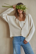 Load image into Gallery viewer, Knit Sweater V-Neck Long Sleeve Button Down Cardigan