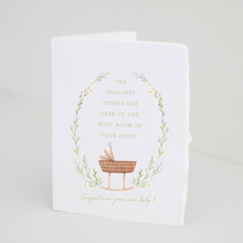 Load image into Gallery viewer, "Congrats on your new baby" Bassinet Greeting Card