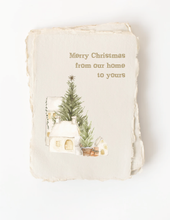 Load image into Gallery viewer, "Merry Christmas from our Home" Christmas Flat Greeting Card