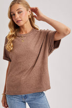 Load image into Gallery viewer, CREW NECK KNIT T-SHIRT
