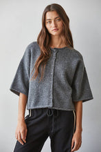 Load image into Gallery viewer, Knit Sweater Quarter Sleeve Button Up Cardigan Top
