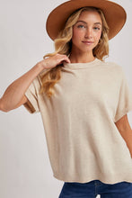 Load image into Gallery viewer, CREW NECK KNIT T-SHIRT
