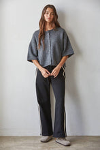 Load image into Gallery viewer, Knit Sweater Quarter Sleeve Button Up Cardigan Top

