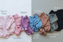 Load image into Gallery viewer, Thankful Sweatshirt Romper Baby Thanksgiving Outfit Bubble
