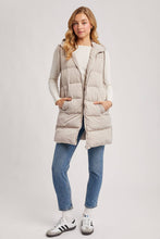 Load image into Gallery viewer, Hooded Zipper Down Vest
