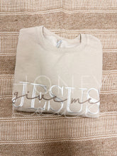 Load image into Gallery viewer, Embroidered Give Me Jesus SAND Sweatshirt ORIGINAL
