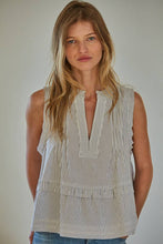 Load image into Gallery viewer, Striped Sleeveless Blouse Top
