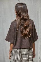 Load image into Gallery viewer, Knit Sweater Quarter Sleeve Button Up Cardigan Top
