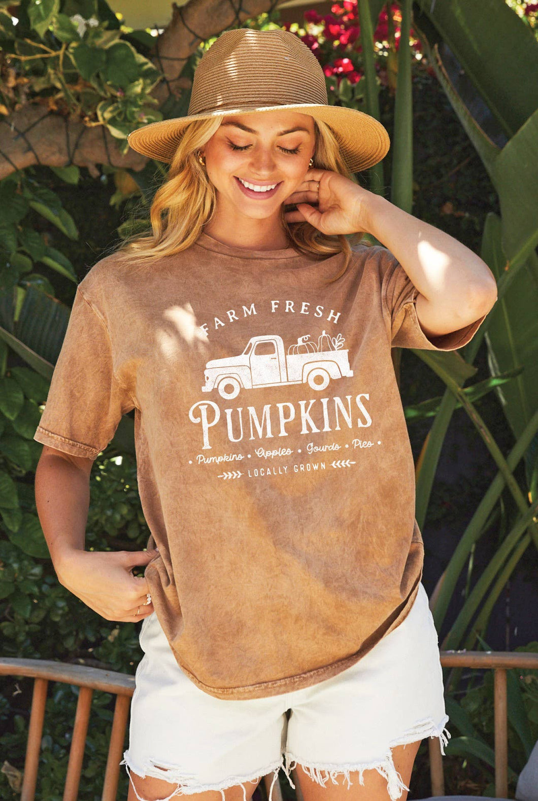 FRESH PUMPKINS Graphic Top - Locally Grown Design
