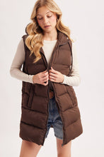Load image into Gallery viewer, Hooded Zipper Down Vest
