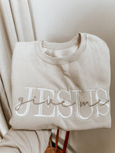 Load image into Gallery viewer, Embroidered Give Me Jesus SAND Sweatshirt ORIGINAL
