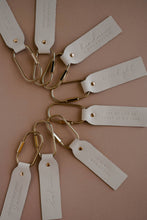 Load image into Gallery viewer, Proof of His Love Blonde Key Fob | Christian Keychain
